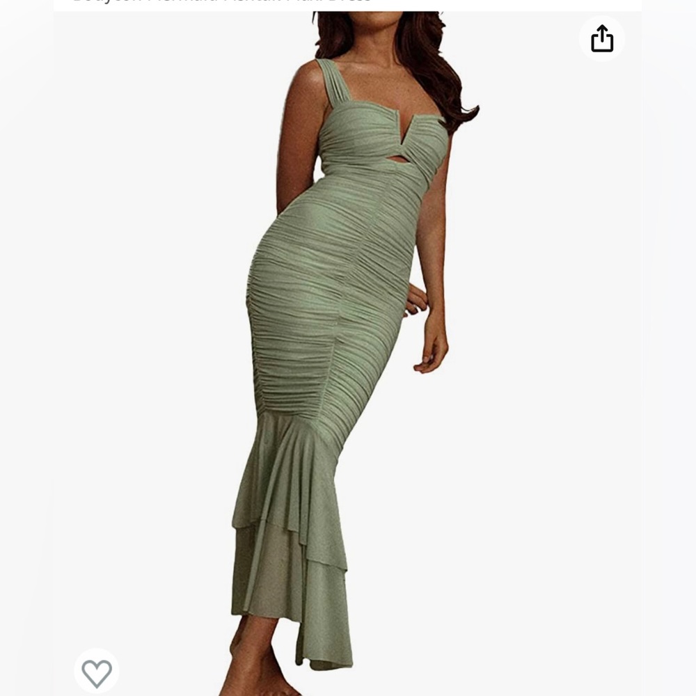 Green Bodycon Mermaid Dress